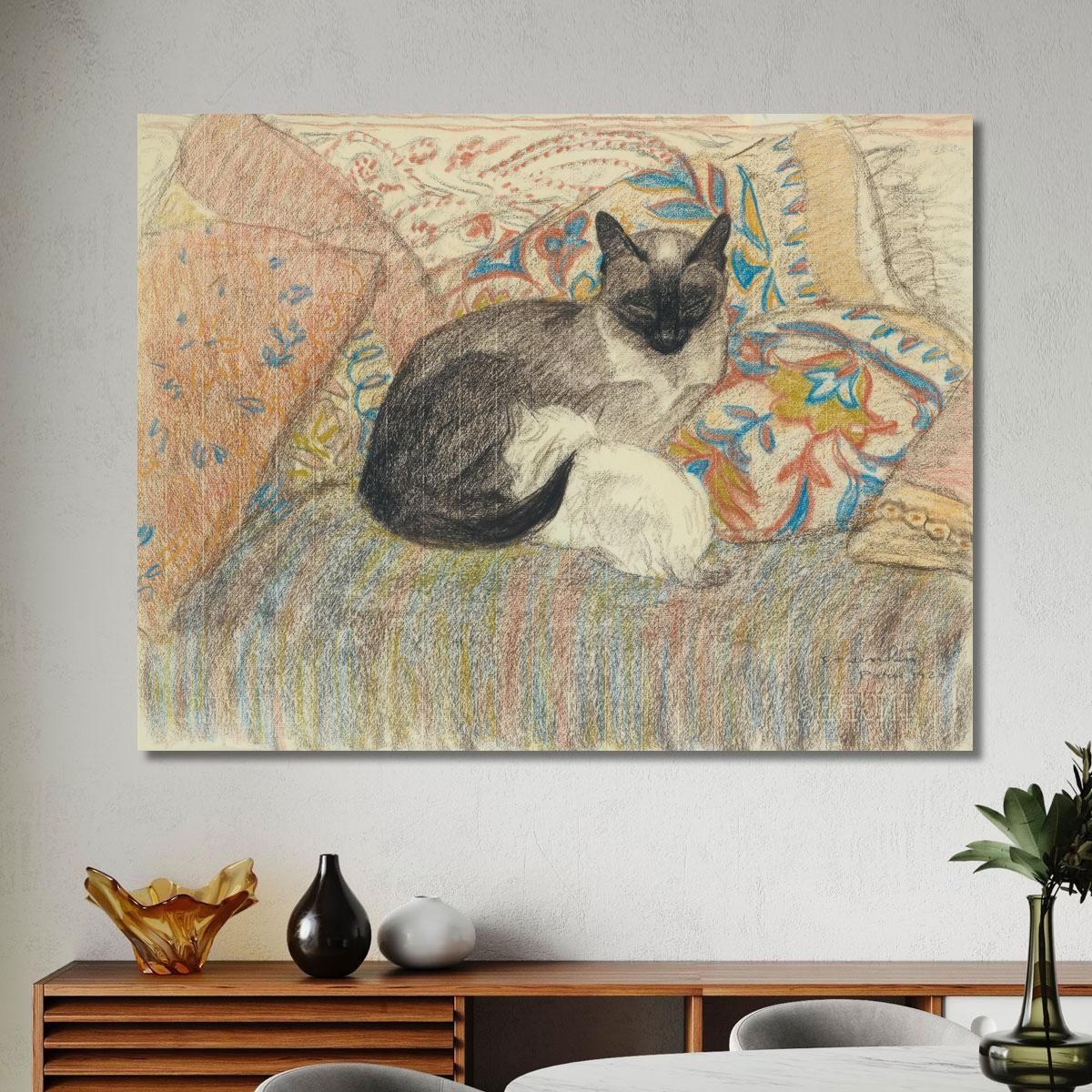 Cat And Her Kitten Théophile Alexandre Steinlen tas5 canvas print 
