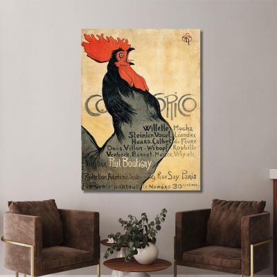 Cock-A-Doodle-Doo Théophile Alexandre Steinlen tas10 canvas print 