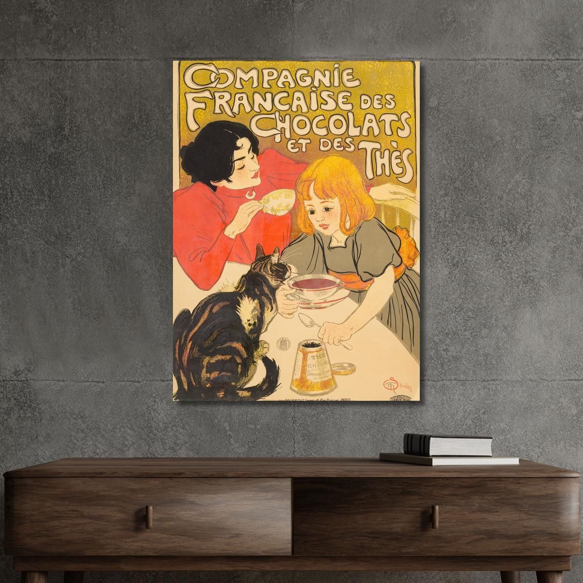 French Chocolate And Tea Company Théophile Alexandre Steinlen tas11 canvas print 