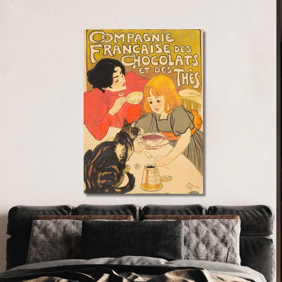 French Chocolate And Tea Company Théophile Alexandre Steinlen tas11 canvas print 