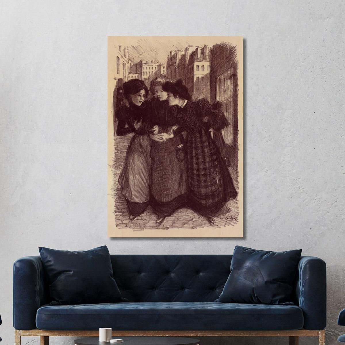Original Drawing For The Poster Masters' 2 Théophile Alexandre Steinlen tas14 canvas print 