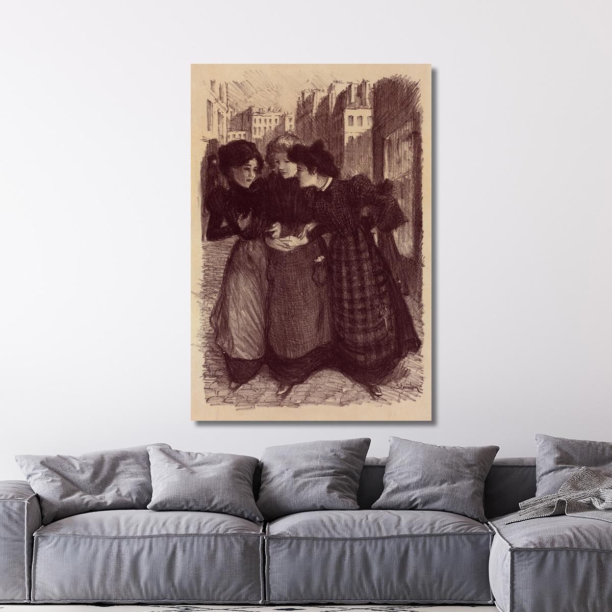 Original Drawing For The Poster Masters' 2 Théophile Alexandre Steinlen tas14 canvas print 