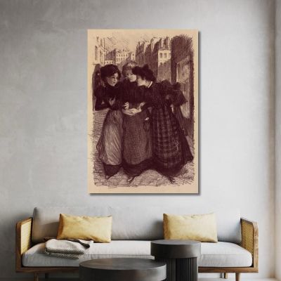 Original Drawing For The Poster Masters' 2 Théophile Alexandre Steinlen tas14 canvas print 