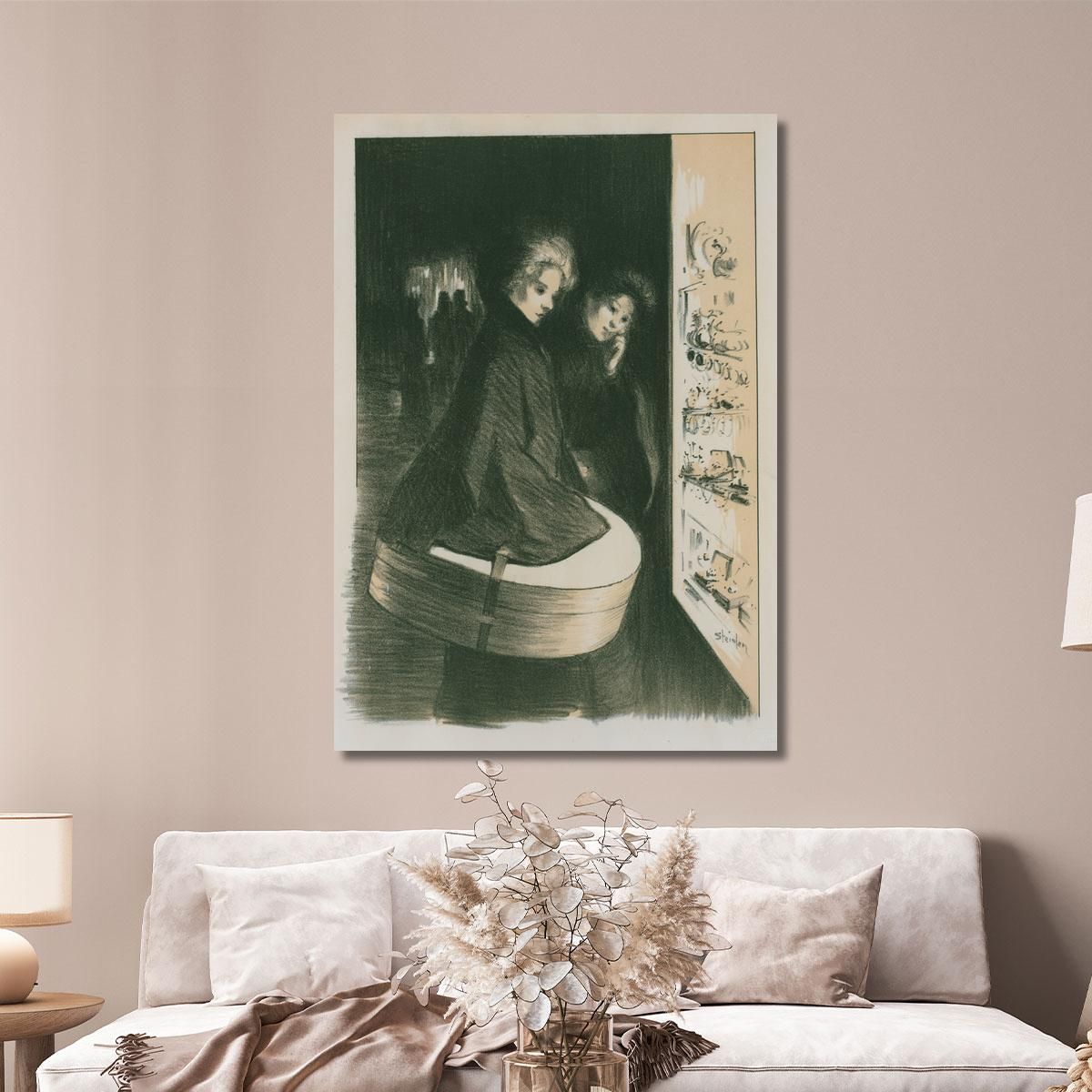 Original Drawing For The Poster Masters' Théophile Alexandre Steinlen tas15 canvas print 