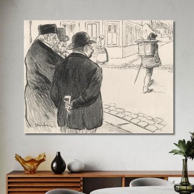 He Acts Like A Painter Théophile Alexandre Steinlen tas24 canvas print 