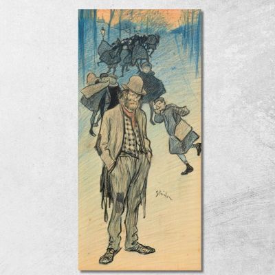 Leaving School Théophile Alexandre Steinlen tas30 canvas print 