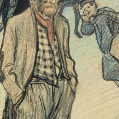 Leaving School Théophile Alexandre Steinlen tas30 canvas print