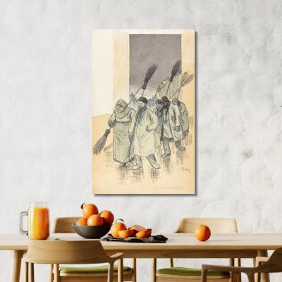 Sweepers Théophile Alexandre Steinlen tas48 canvas print 