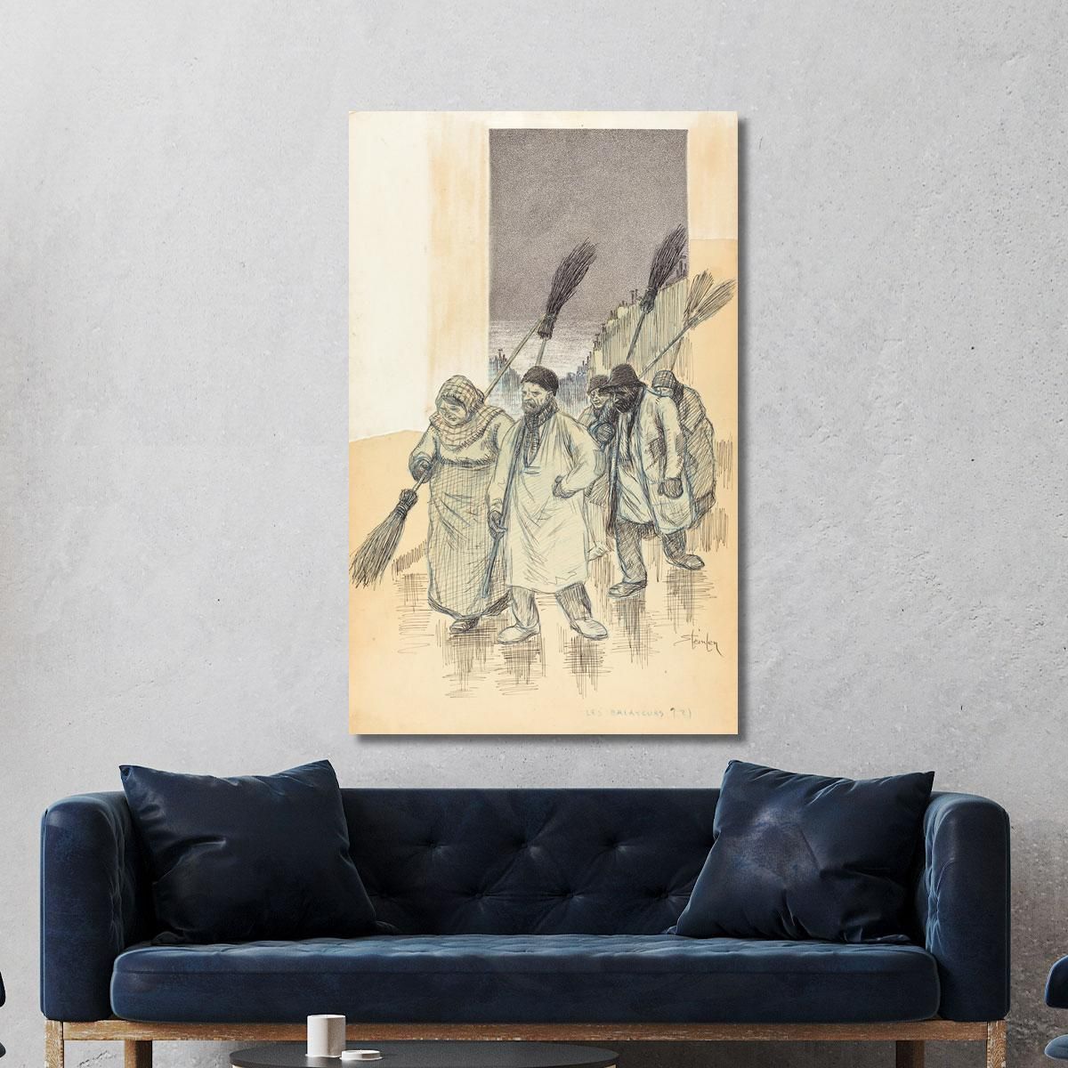 Sweepers Théophile Alexandre Steinlen tas48 canvas print 