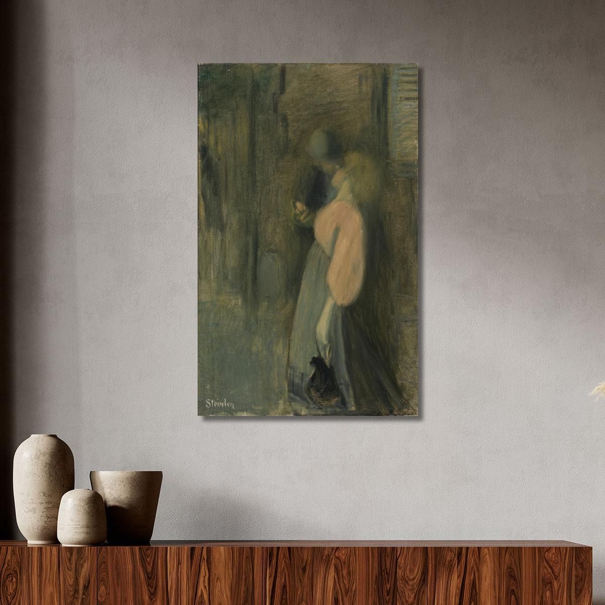 The Kiss Théophile Alexandre Steinlen tas52 canvas print 