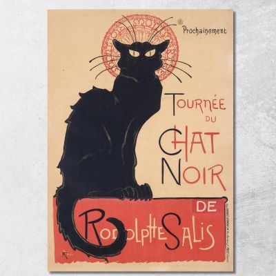 Black Cat Tour Théophile Alexandre Steinlen tas54 canvas print 