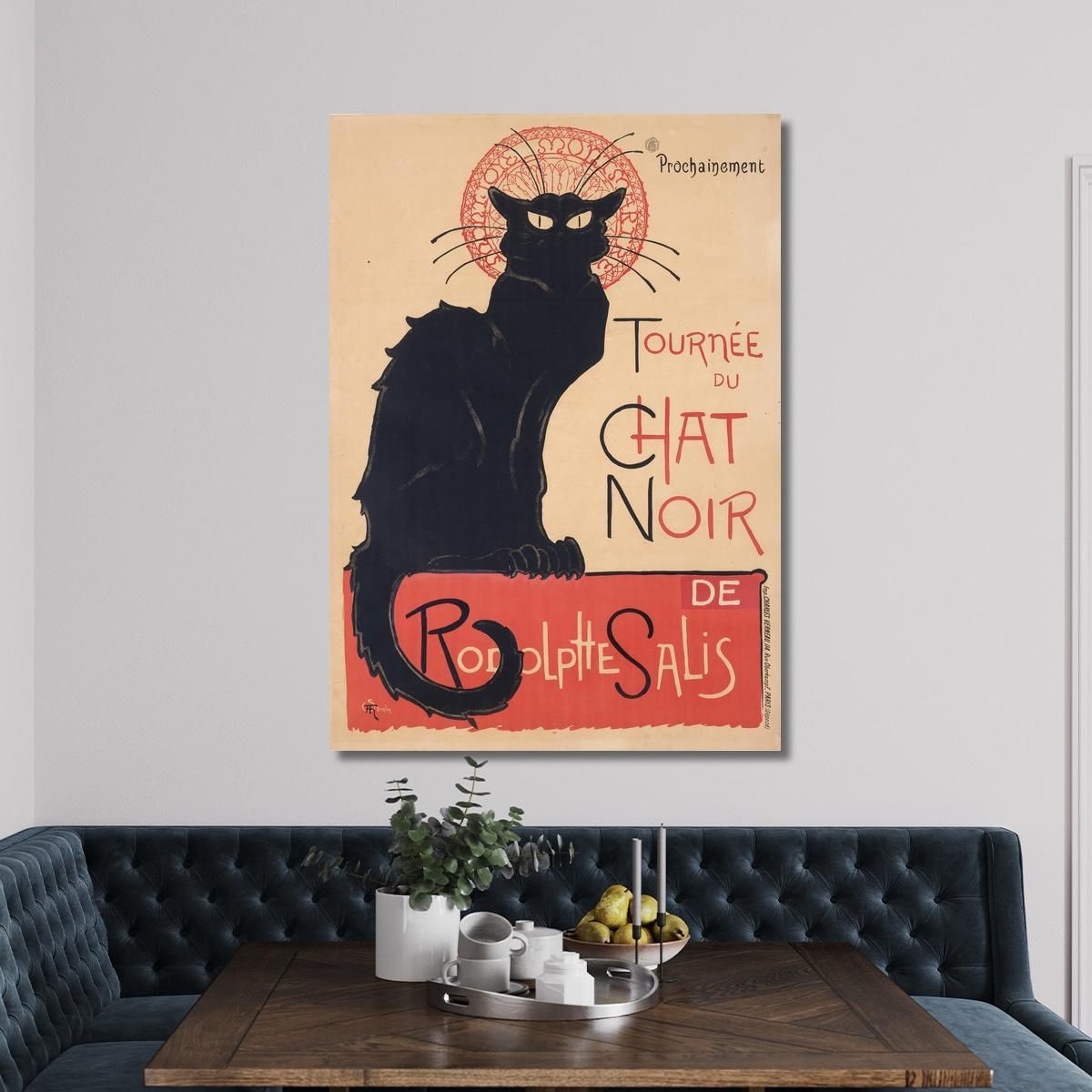 Black Cat Tour Théophile Alexandre Steinlen tas54 canvas print 
