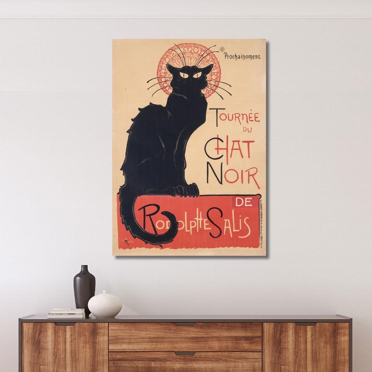 Black Cat Tour Théophile Alexandre Steinlen tas54 canvas print 