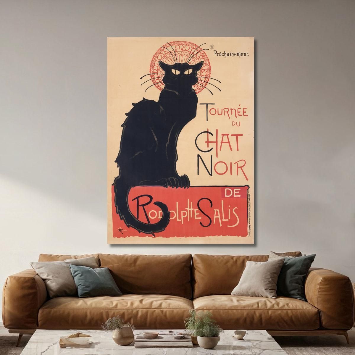 Black Cat Tour Théophile Alexandre Steinlen tas54 canvas print 