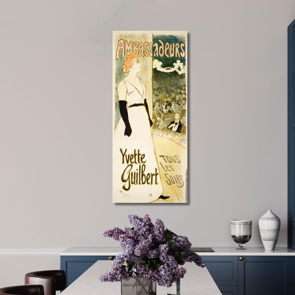 Yvette Guilbert Théophile Alexandre Steinlen tas58 canvas print 