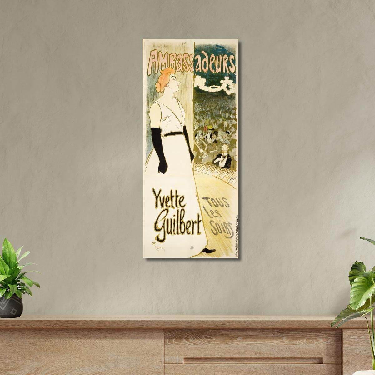 Yvette Guilbert Théophile Alexandre Steinlen tas58 canvas print 