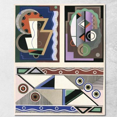 Decors And Colors Collection Pl.07 Georges Valmier gvl8 canvas print 