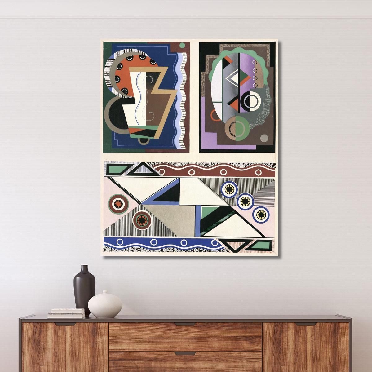 Decors And Colors Collection Pl.07 Georges Valmier gvl8 canvas print 
