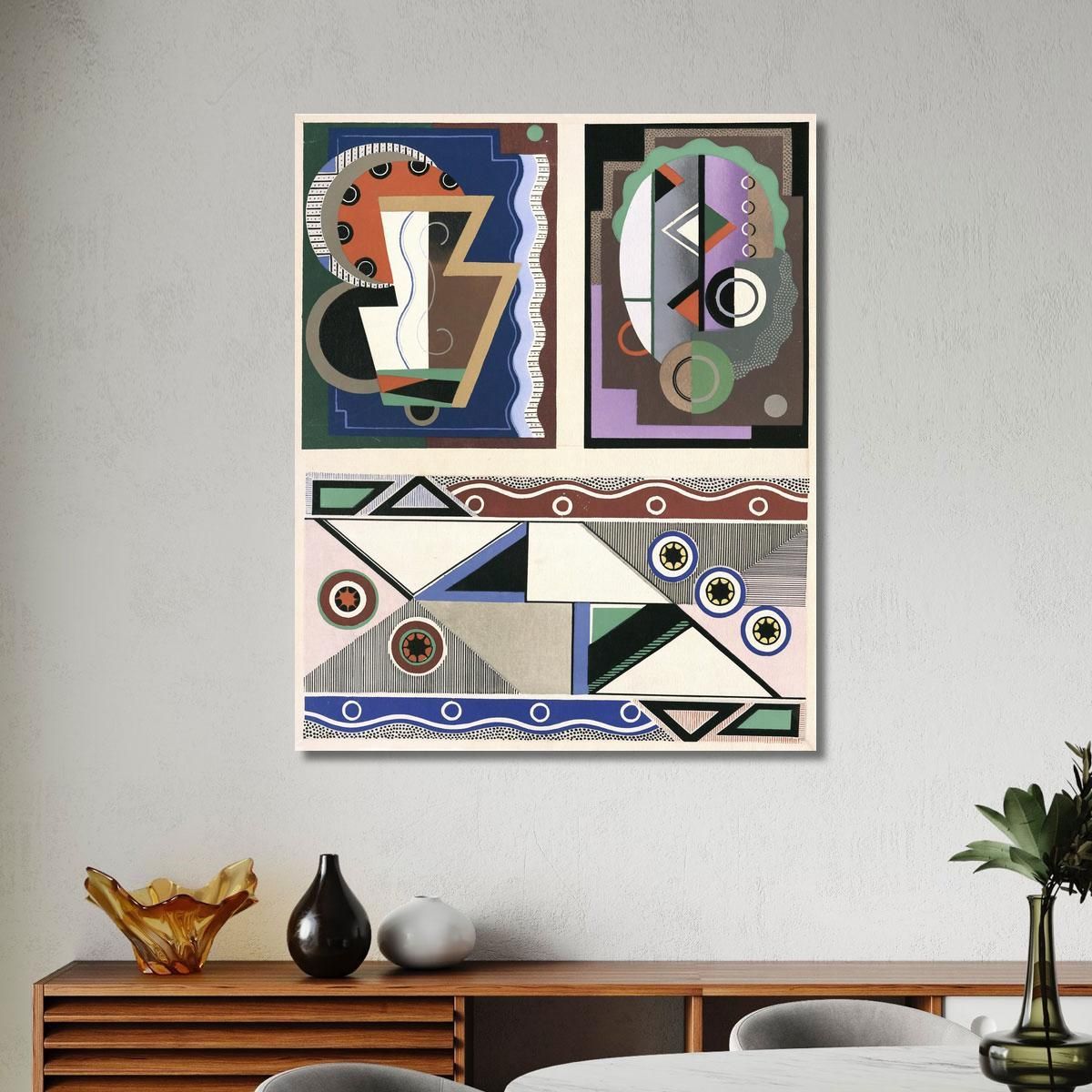 Decors And Colors Collection Pl.07 Georges Valmier gvl8 canvas print 