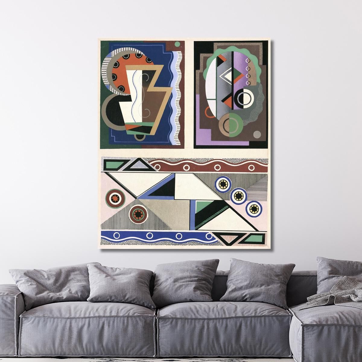 Decors And Colors Collection Pl.07 Georges Valmier gvl8 canvas print 