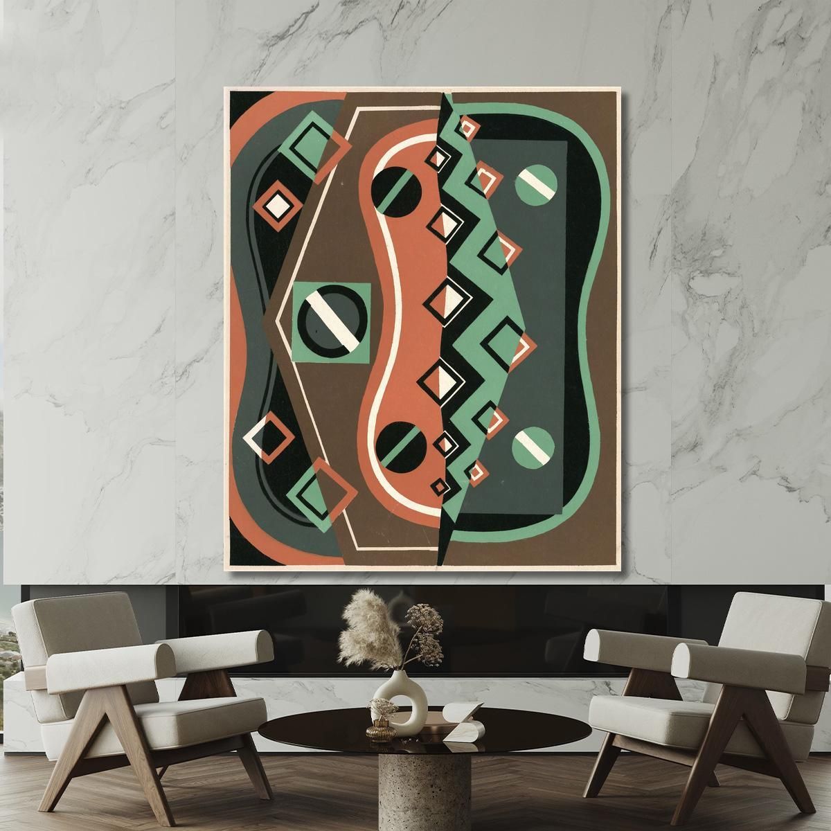 Decors And Colors Collection Pl.08 Georges Valmier gvl9 canvas print 