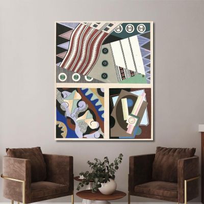 Decors And Colors Collection Pl.14 Georges Valmier gvl15 canvas print 