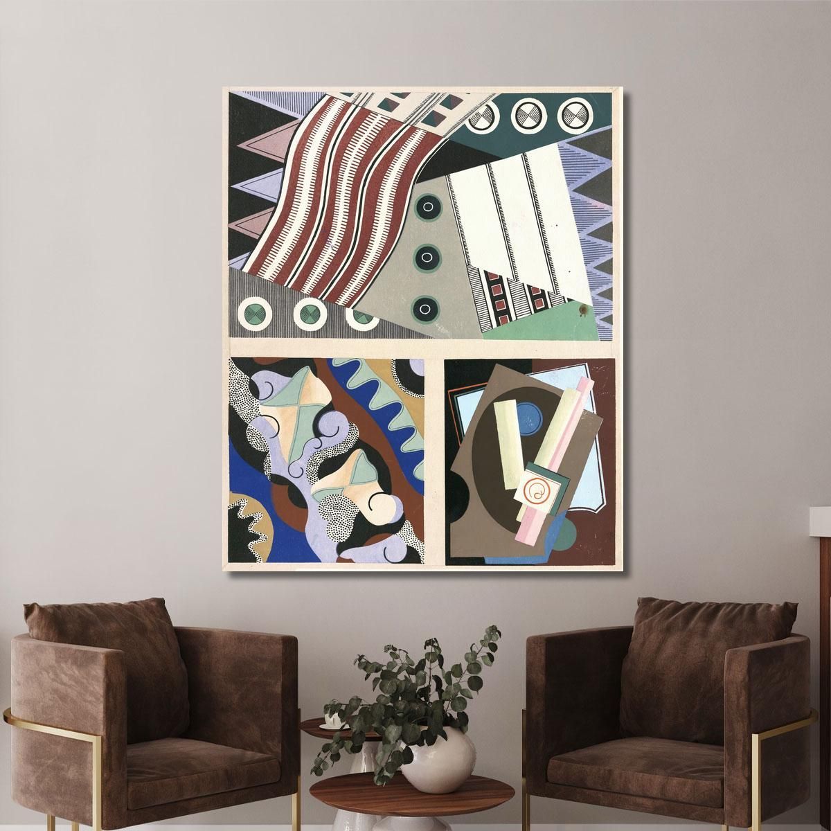 Decors And Colors Collection Pl.14 Georges Valmier gvl15 canvas print 
