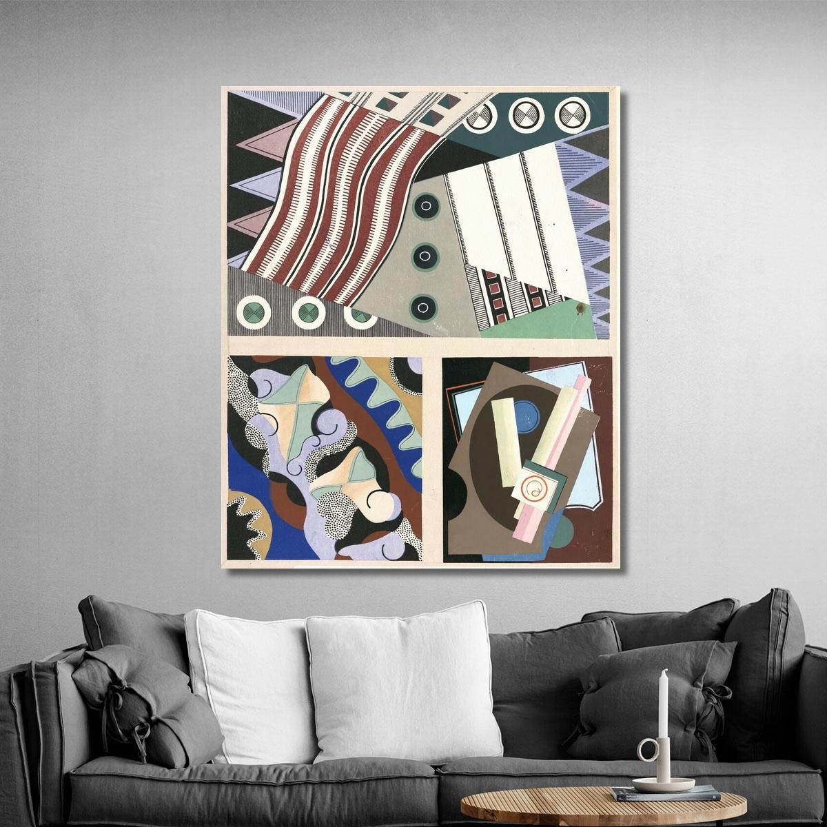 Decors And Colors Collection Pl.14 Georges Valmier gvl15 canvas print 