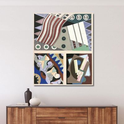 Decors And Colors Collection Pl.14 Georges Valmier gvl15 canvas print 