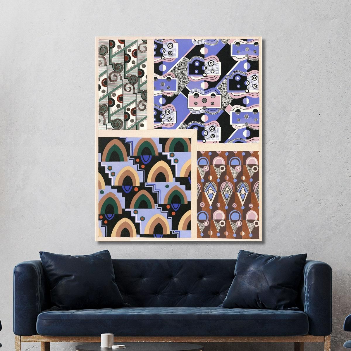 Decors And Colors Collection Pl.16 Georges Valmier gvl17 canvas print 