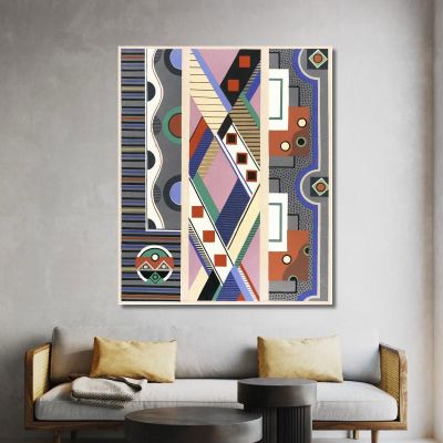 Decors And Colors Collection Pl.19 Georges Valmier gvl20 canvas print 