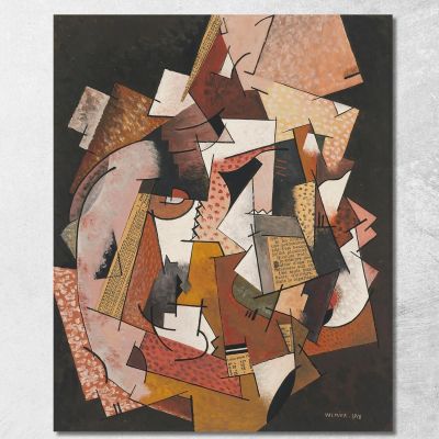 Composition In Newspaper Georges Valmier gvl27 canvas print 