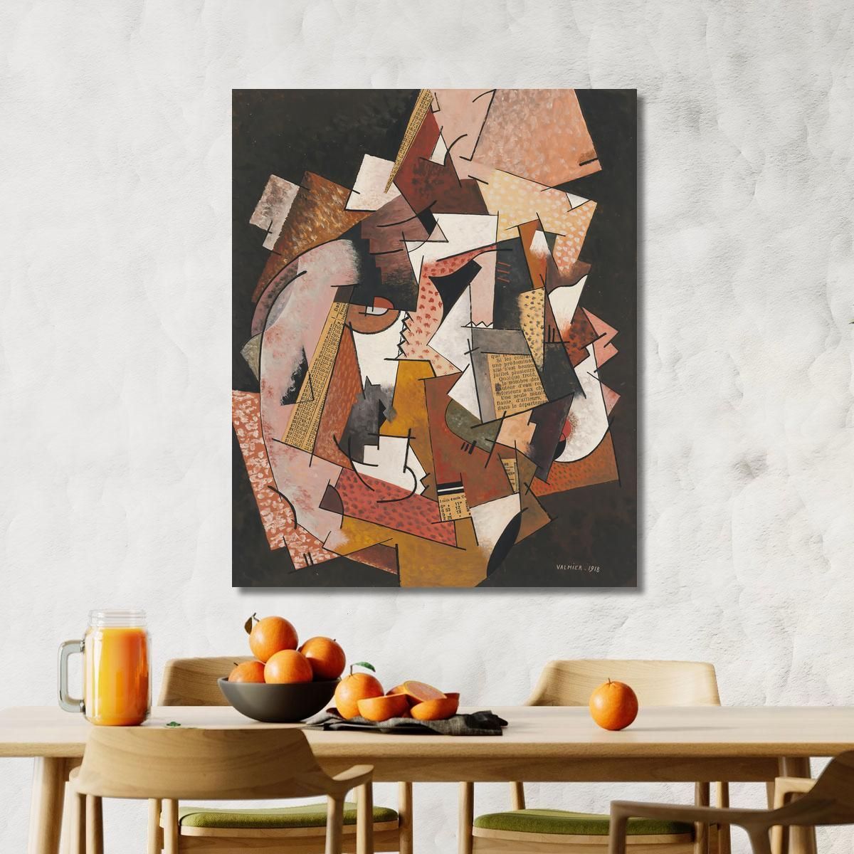 Composition In Newspaper Georges Valmier gvl27 canvas print 
