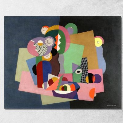 Flowers And Fruit Georges Valmier gvl35 canvas print 