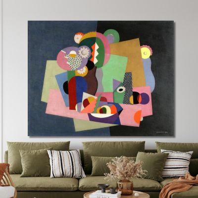 Flowers And Fruit Georges Valmier gvl35 canvas print 