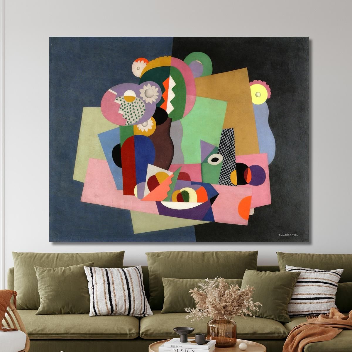 Flowers And Fruit Georges Valmier gvl35 canvas print 