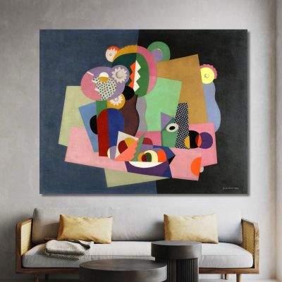 Flowers And Fruit Georges Valmier gvl35 canvas print 