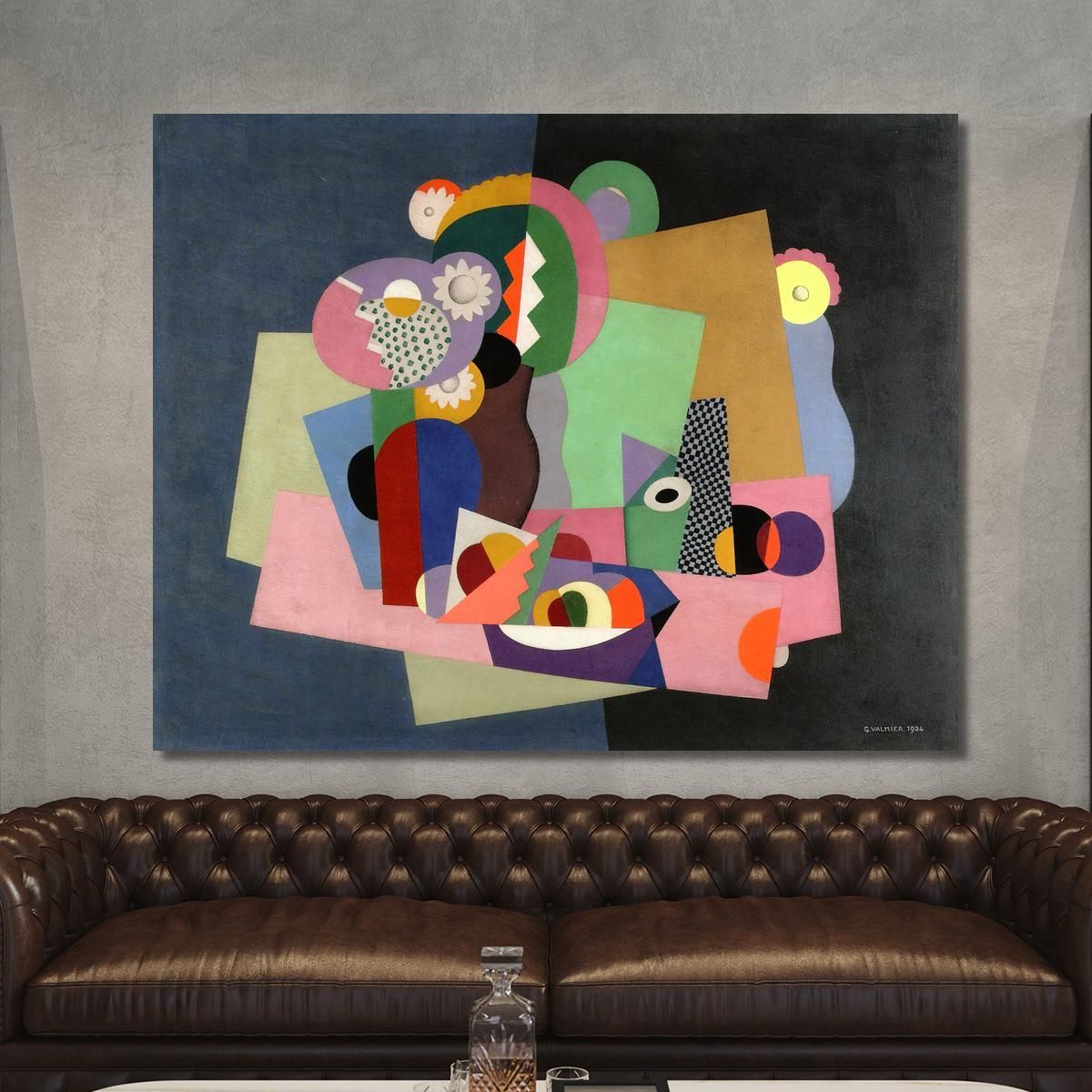 Flowers And Fruit Georges Valmier gvl35 canvas print 