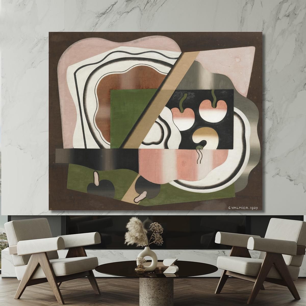 Still Life With Fruits Georges Valmier gvl53 canvas print 
