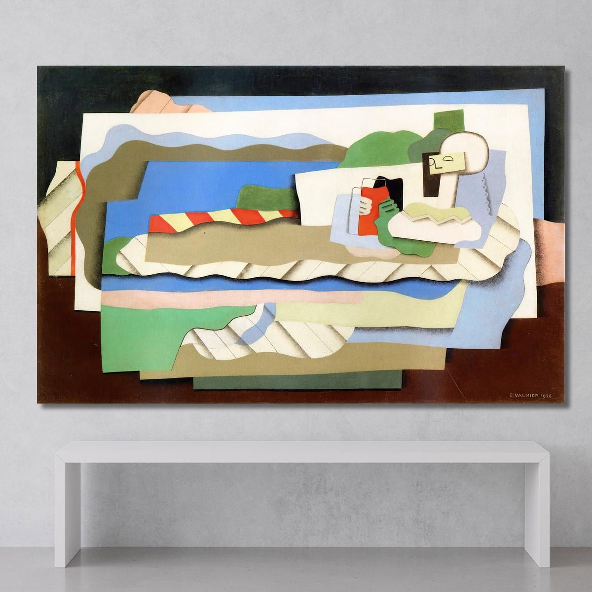 Reclining Girl Georges Valmier gvl61 canvas print 