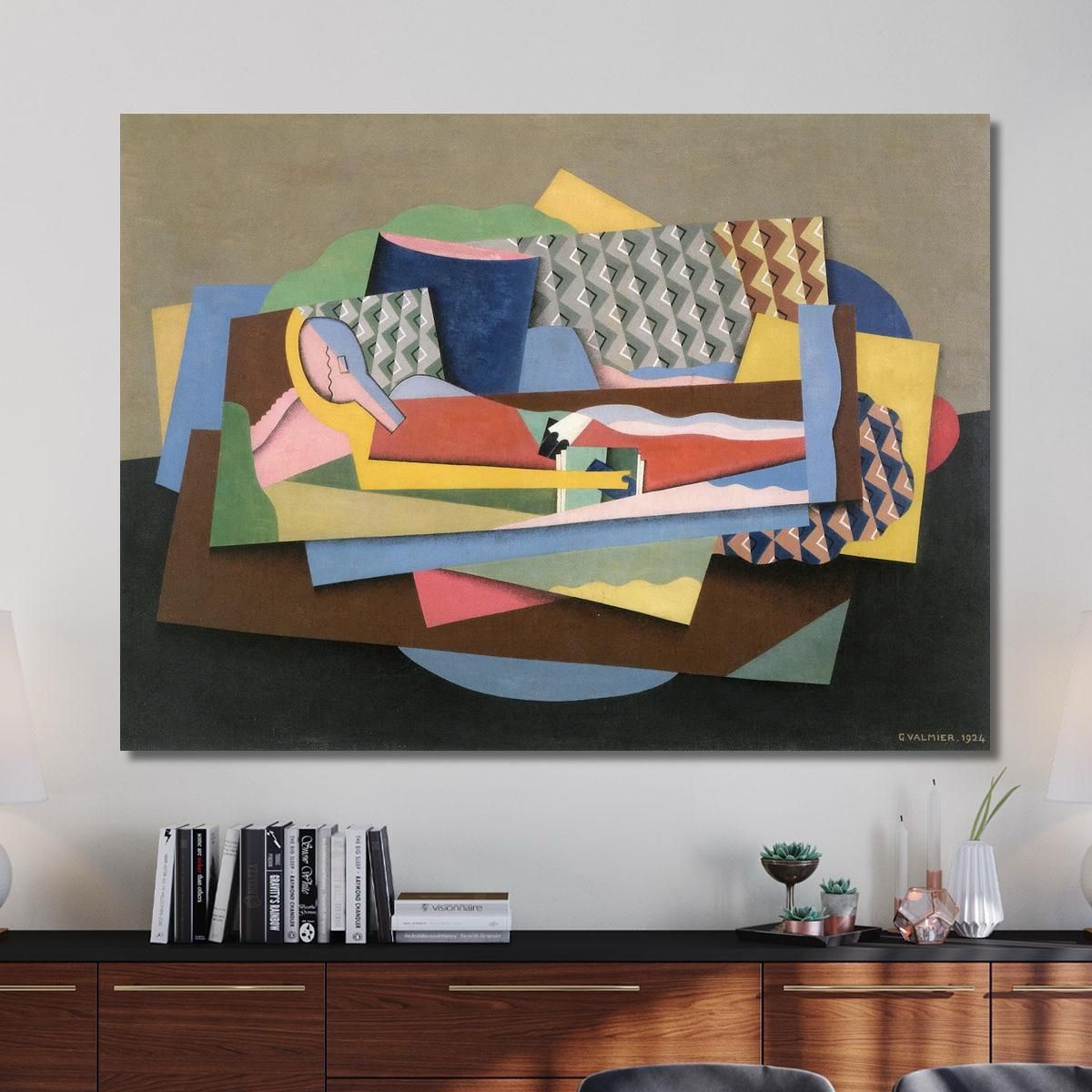 Reclining Woman Georges Valmier gvl62 canvas print 