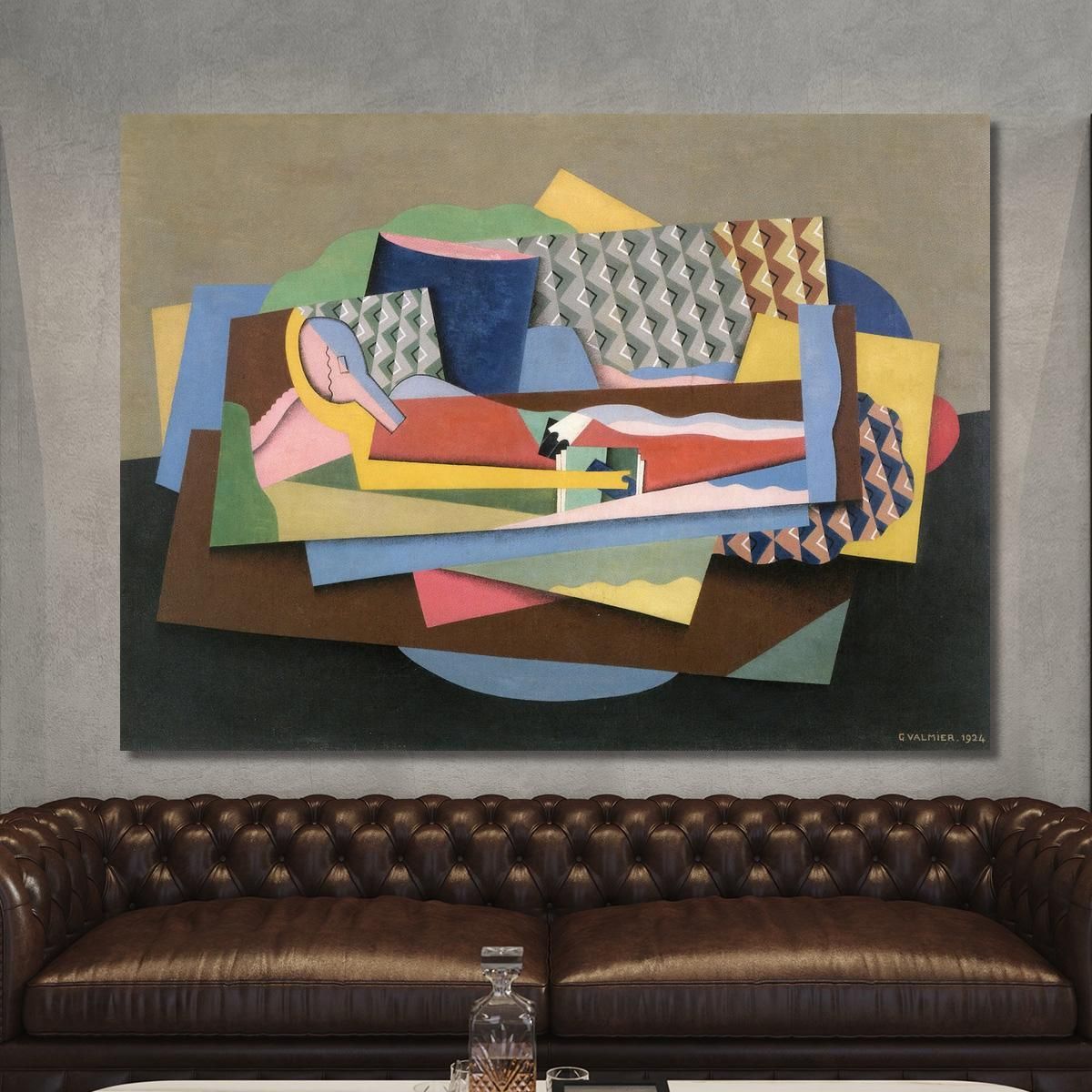 Reclining Woman Georges Valmier gvl62 canvas print 