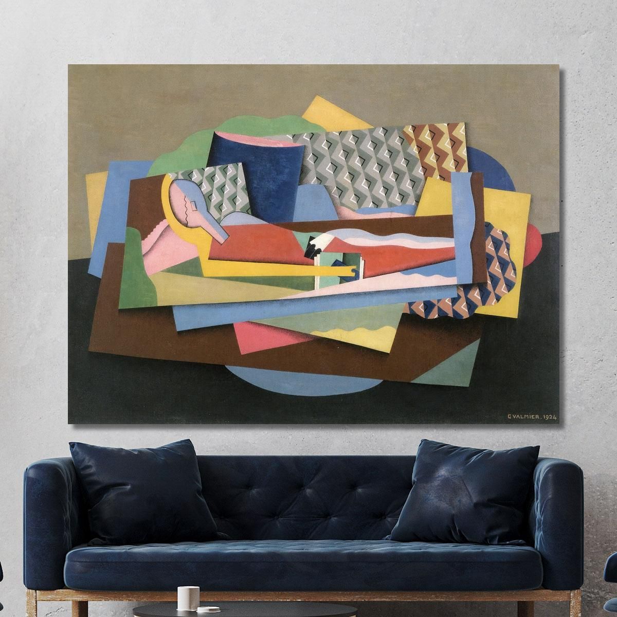 Reclining Woman Georges Valmier gvl62 canvas print 