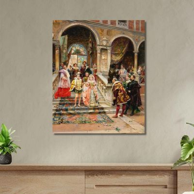 The Marriage Of The Prince Cesare Auguste Detti cad20 canvas print 