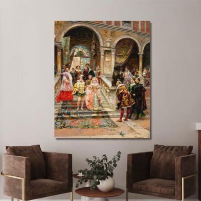 The Marriage Of The Prince Cesare Auguste Detti cad20 canvas print 