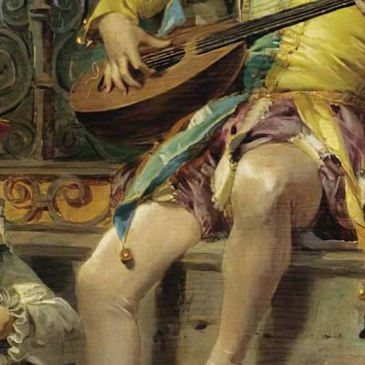 The Musicians Cesare Auguste Detti cad22 canvas print
