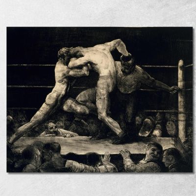 A Stag At Sharkey'S George Wesley Bellows gwb3 canvas print 