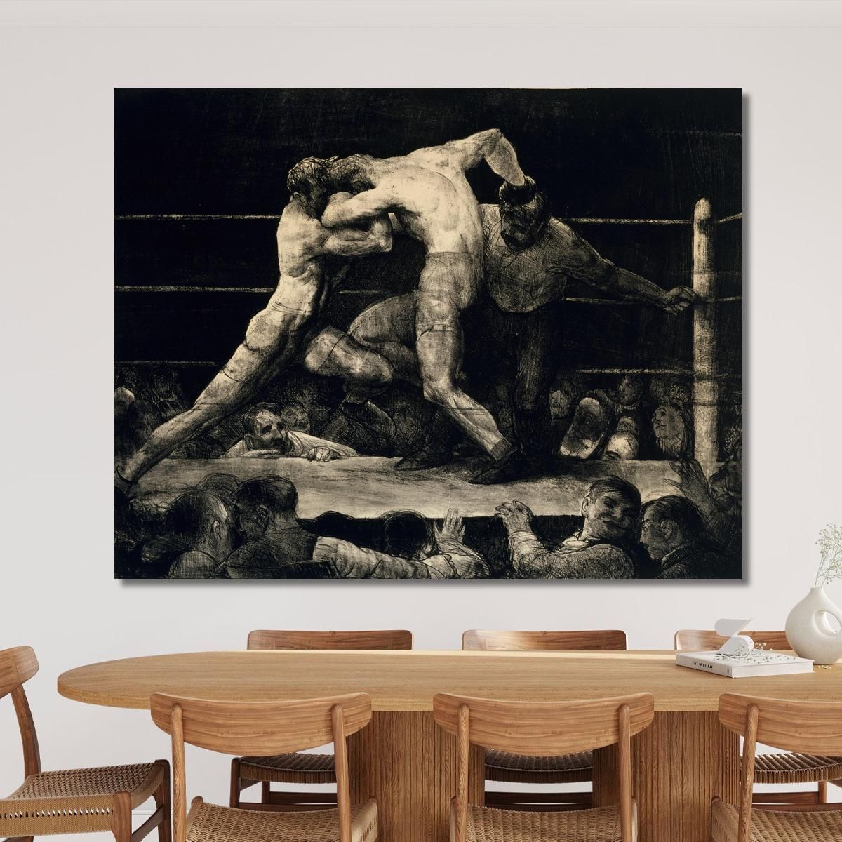 A Stag At Sharkey'S George Wesley Bellows gwb3 canvas print 