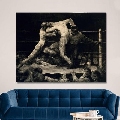A Stag At Sharkey'S George Wesley Bellows gwb3 canvas print 