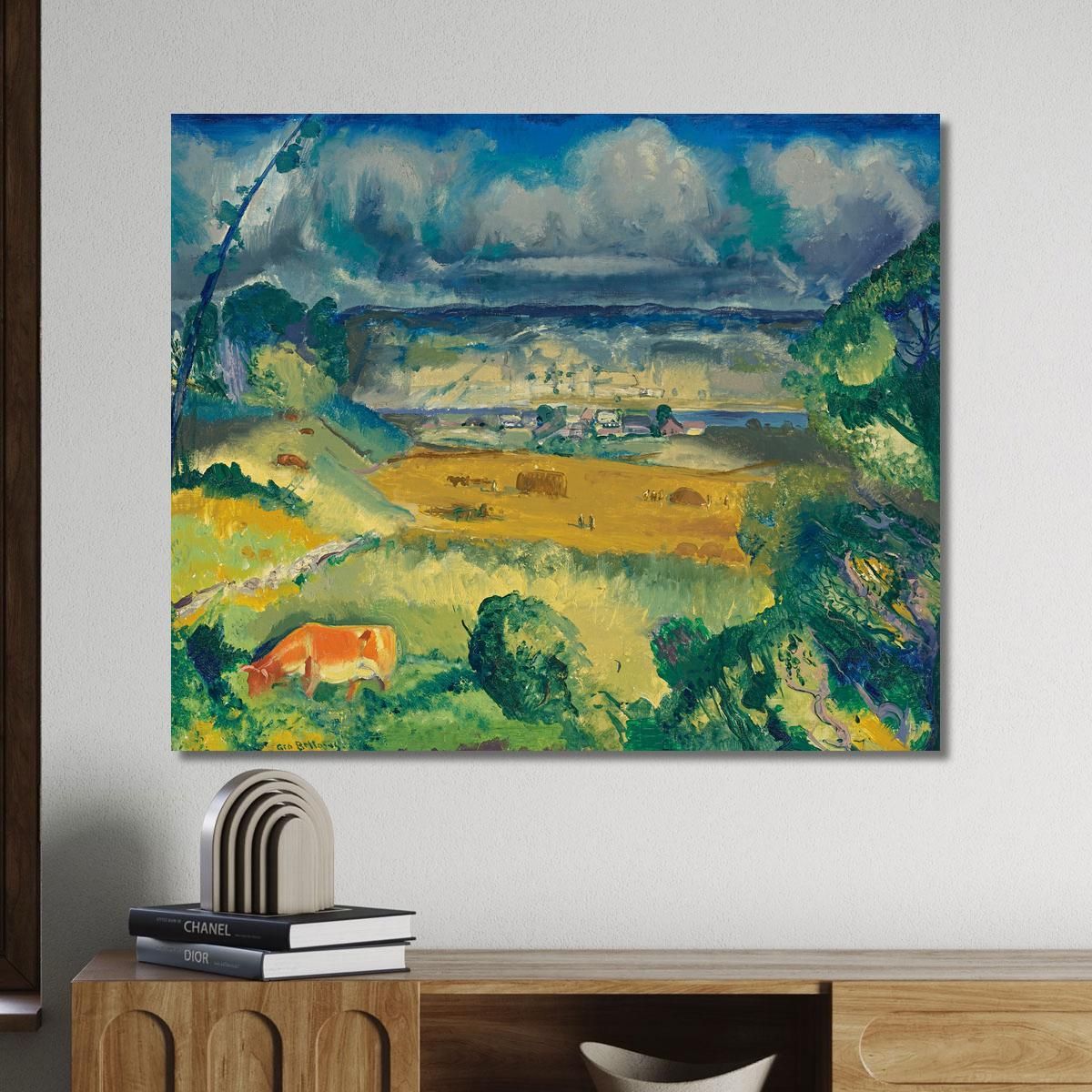 Clouds And Meadow George Wesley Bellows gwb10 canvas print 